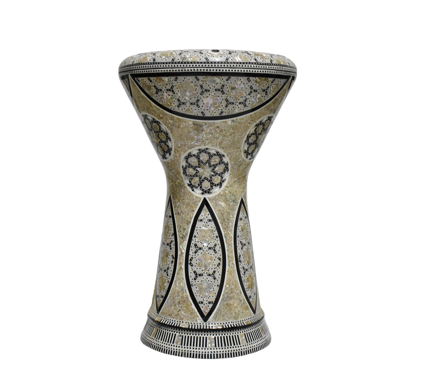 Gawharet El Fan Sombaty 18.5/19 inch Drum Darbuka Doumbek Tabla mother of pearl (Duke 19")