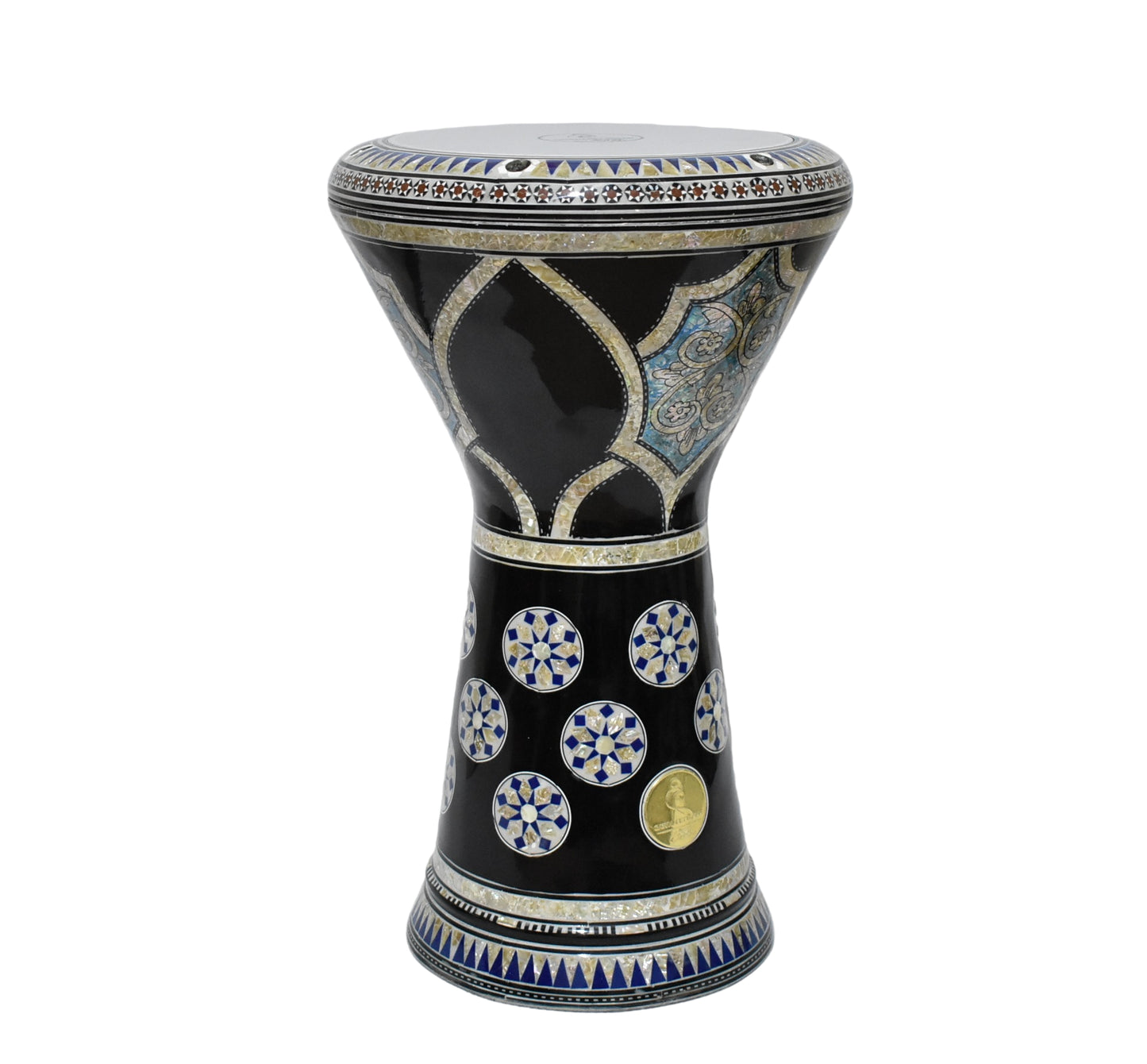 Gawharet El Fan Sombaty 18.5/19 inch Drum Darbuka Doumbek Tabla mother of pearl (Night blossom 19")