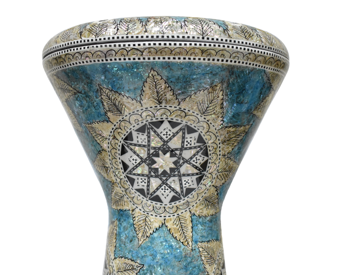 Gawharet El Fan Sombaty 18.5/19 inch Drum Darbuka Doumbek Tabla mother of pearl ( Sea Star 19" )