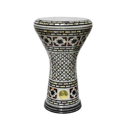 Gawharet El Fan Classic 17/17.5 inch Drum Darbuka Doumbek Tabla Mother of Pearl (Arabian king)