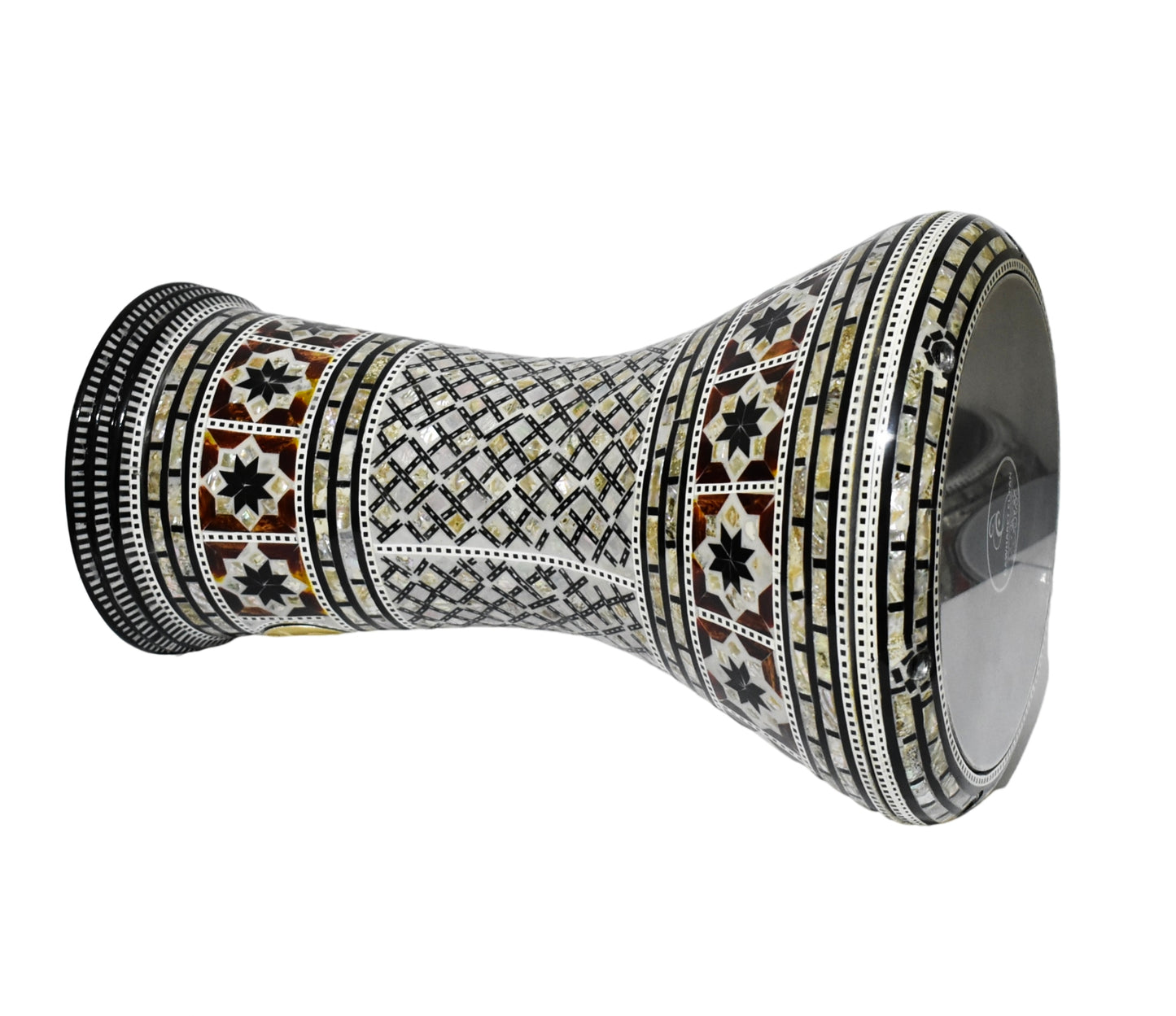 Gawharet El Fan Classic 17/17.5 inch Drum Darbuka Doumbek Tabla Mother of Pearl (Arabian king)