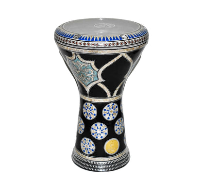 Gawharet El Fan Classic 17/17.5 inch Drum Darbuka Doumbek Tabla Mother of Pearl (Night Blossom)