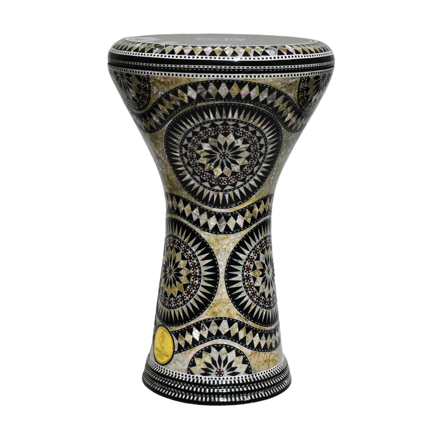 Gawharet El Fan Classic 17/17.5 inch Drum Darbuka Doumbek Tabla Mother of Pearl (Arabesque)