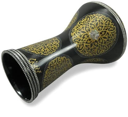 Gawharet El Fan Classic 17/17.5 inch Drum Darbuka Doumbek Tabla Mother of Pearl (Golden Sun)