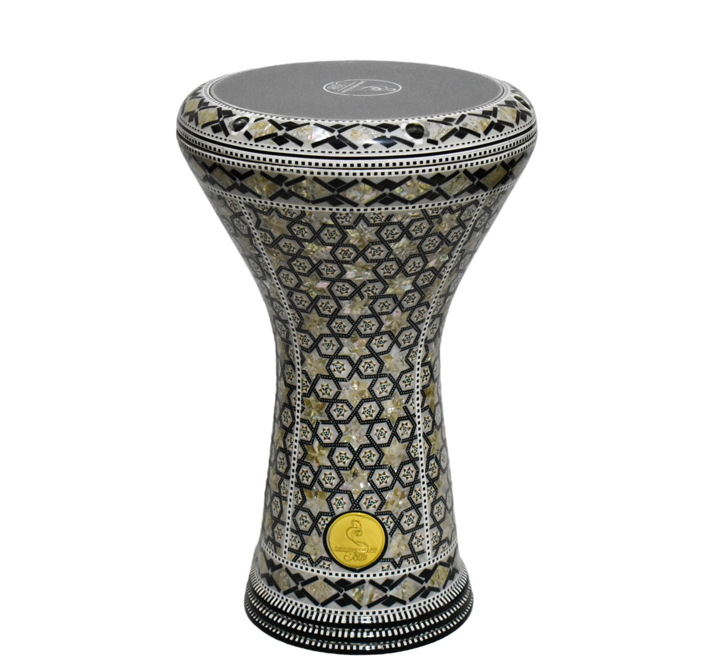 (the stars) Gawharet El Fan Classic 17 inch Mother of Pearl Egyptian Darbuka Drum Doumbek