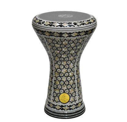 (the stars) Gawharet El Fan Classic 17 inch Mother of Pearl Egyptian Darbuka Drum Doumbek