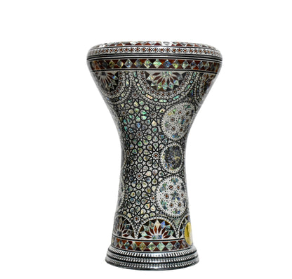 Gawharet El Fan Classic 17/17.5 inch Drum Darbuka Doumbek Tabla Blue Mother of Pearl (East Magic)