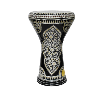 (Black canyon) Gawharet El Fan Classic 17 inch Mother of Pearl Egyptian Darbuka Drum Doumbek