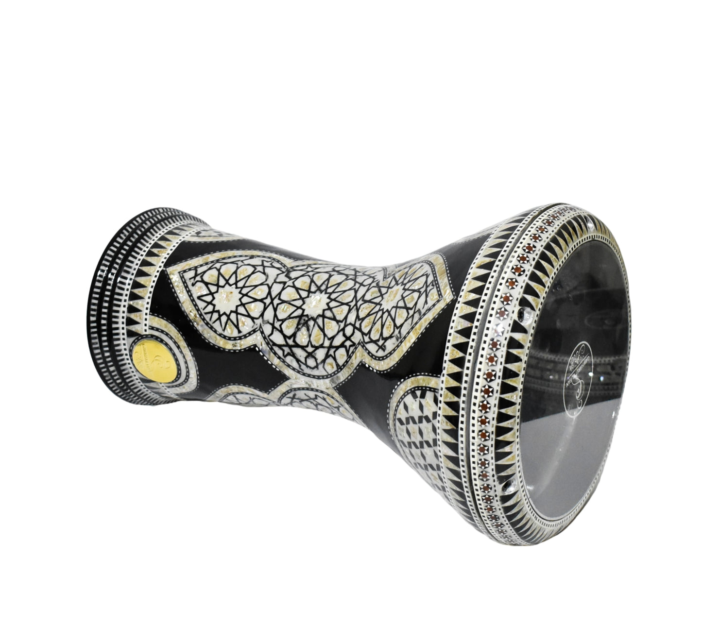 (Black canyon) Gawharet El Fan Classic 17 inch Mother of Pearl Egyptian Darbuka Drum Doumbek