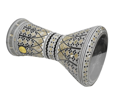 Gawharet El Fan Sombaty 18.5/19 inch Drum Darbuka Doumbek Tabla  mother of pearl (Sultan crown 19")