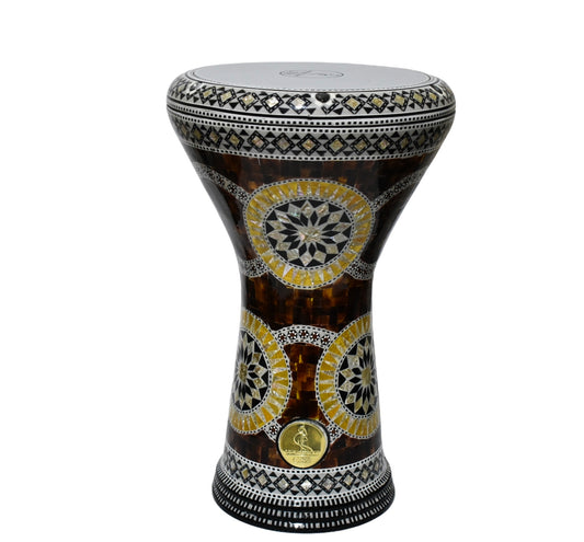 (Pemi) Gawharet El Fan Classic 17 inch Mother of Pearl Egyptian Darbuka Drum Doumbek