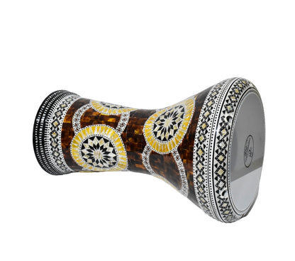 (Pemi) Gawharet El Fan Classic 17 inch Mother of Pearl Egyptian Darbuka Drum Doumbek