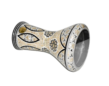 Gawharet El Fan Classic 17/17.5 inch Drum Darbuka Doumbek Tabla Mother of Pearl (Duke)