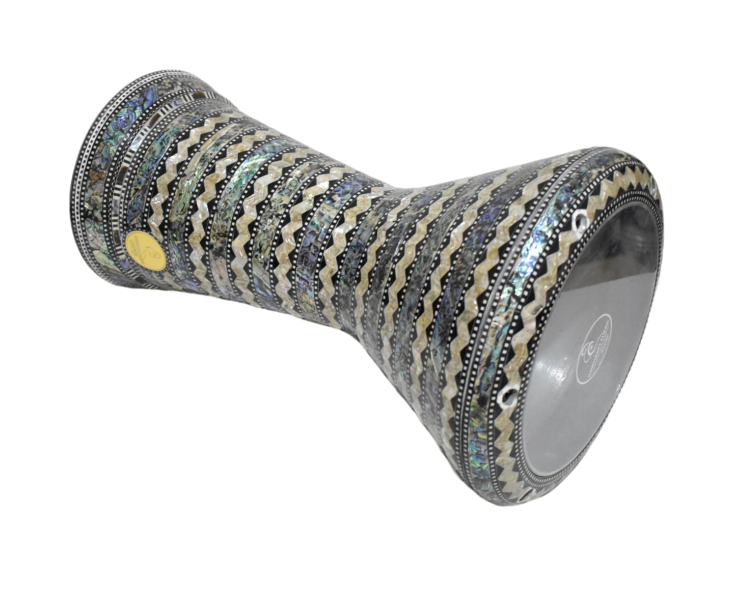 Gawharet El Fan Sombaty 18.5/19 inch Drum Darbuka Doumbek Tabla Blue mother of pearl (King crown)