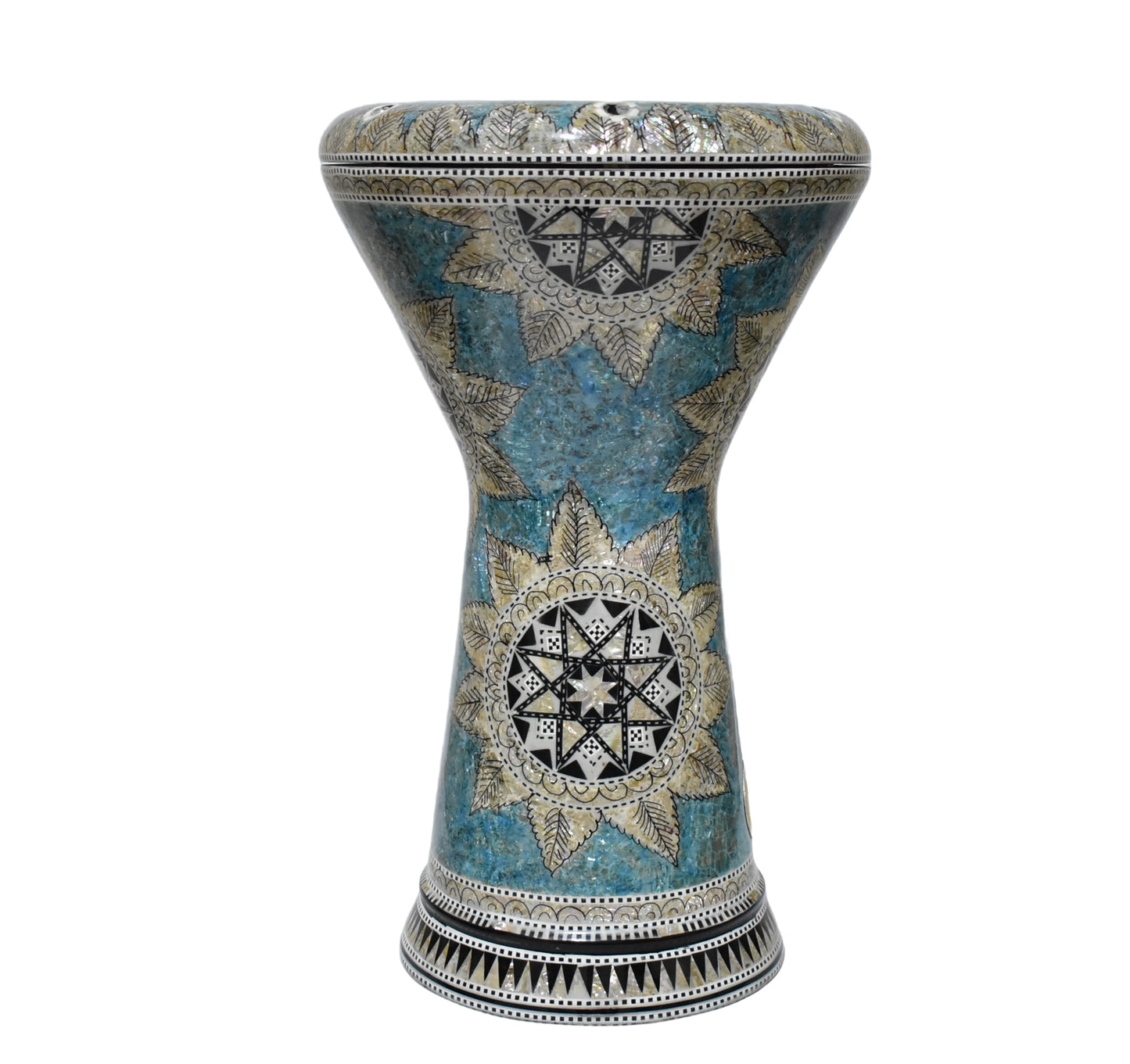 Gawharet El Fan Sombaty 18.5/19 inch Drum Darbuka Doumbek Tabla mother of pearl ( Sea Star 19" )