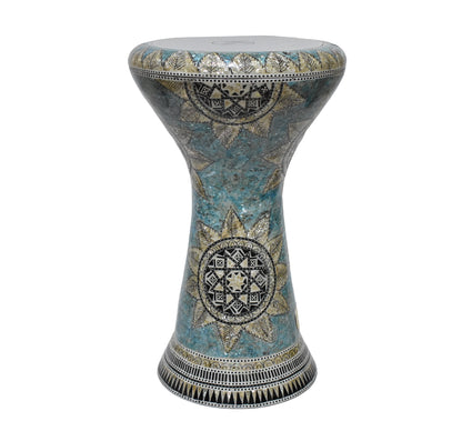 Gawharet El Fan Large Sombaty 21 inch Drum Darbuka Doumbek Tabla mother of pearl ( Sea Star 21" )