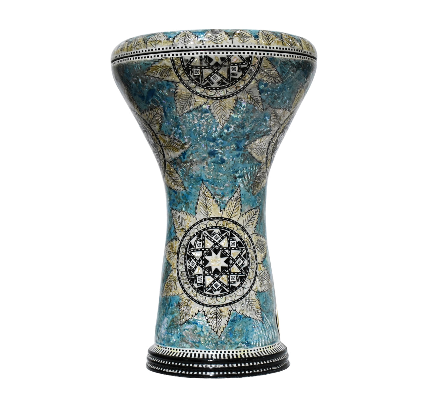 Gawharet El Fan Classic 17/17.5 inch Drum Darbuka Doumbek Tabla Mother of Pearl (Sea Star)