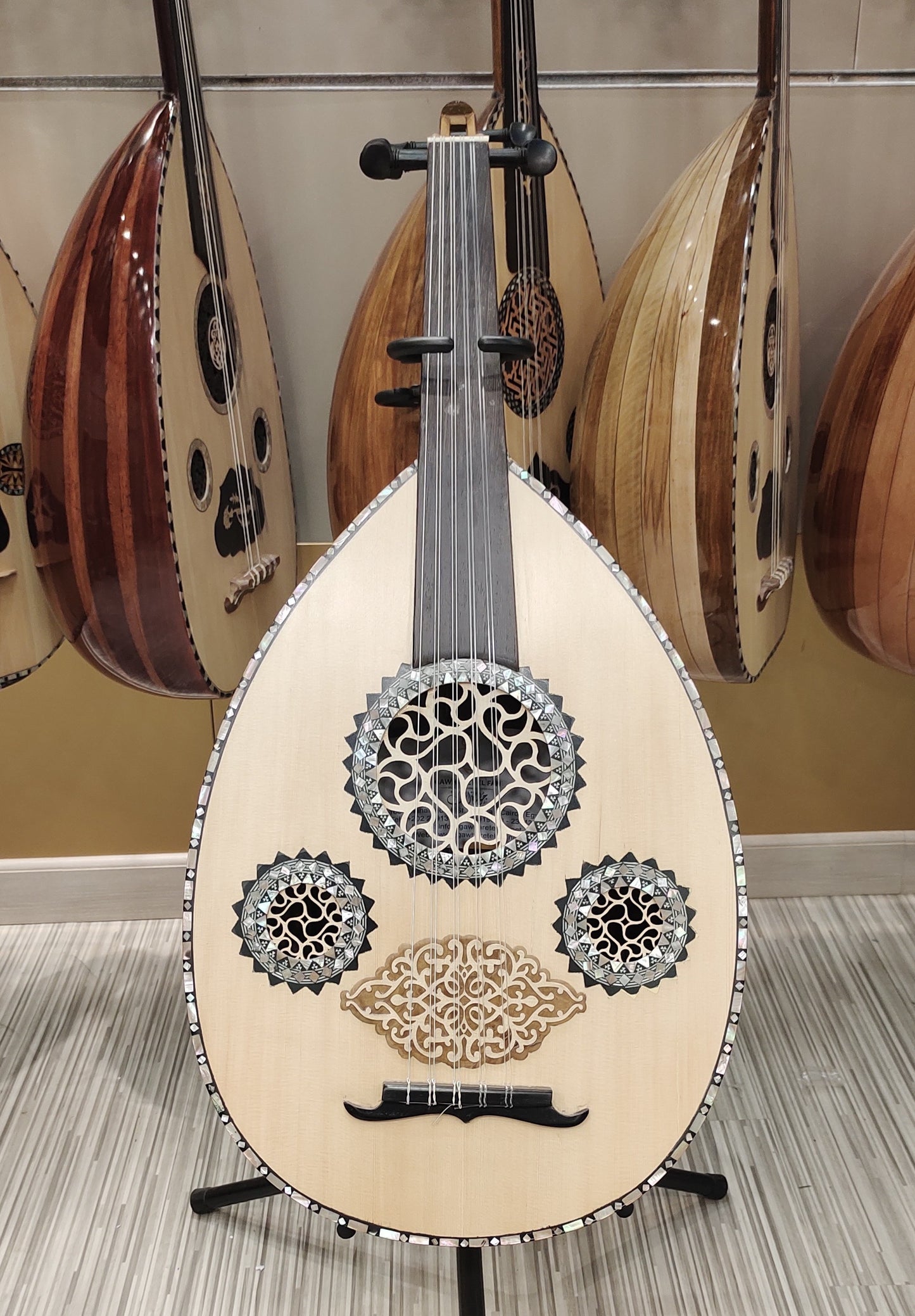 Professional Arabic Oud musical instrument Ud Aoud come with soft Padded bag DAGHER 10m